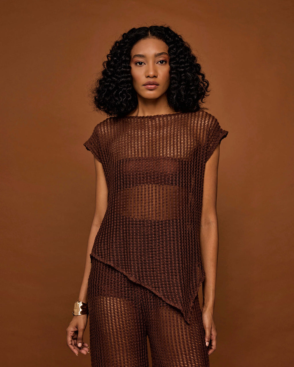 MAYA Knit Asymmetrical Top