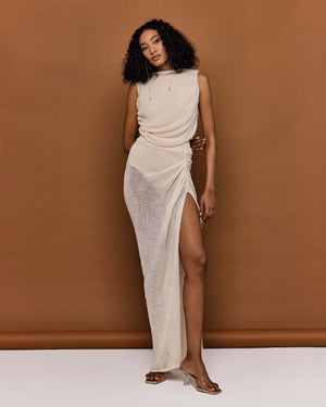 AMELIA Knit Draped Skirt