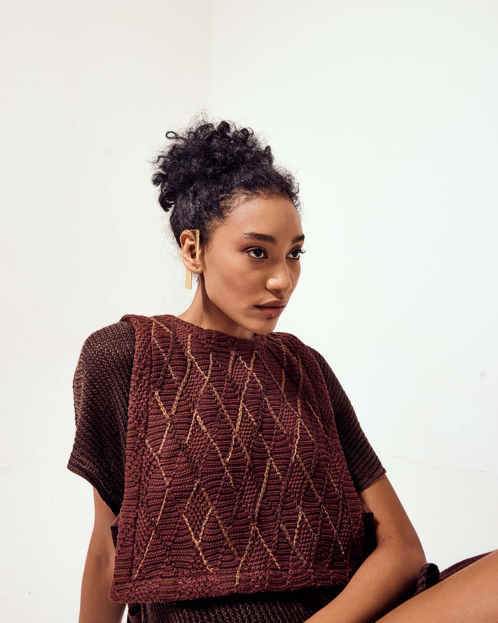 ELEANOR Knit Embroidered Vest