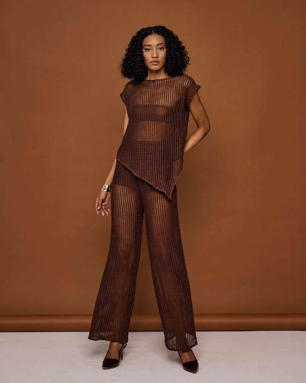 MAYA Knit Asymmetrical Top