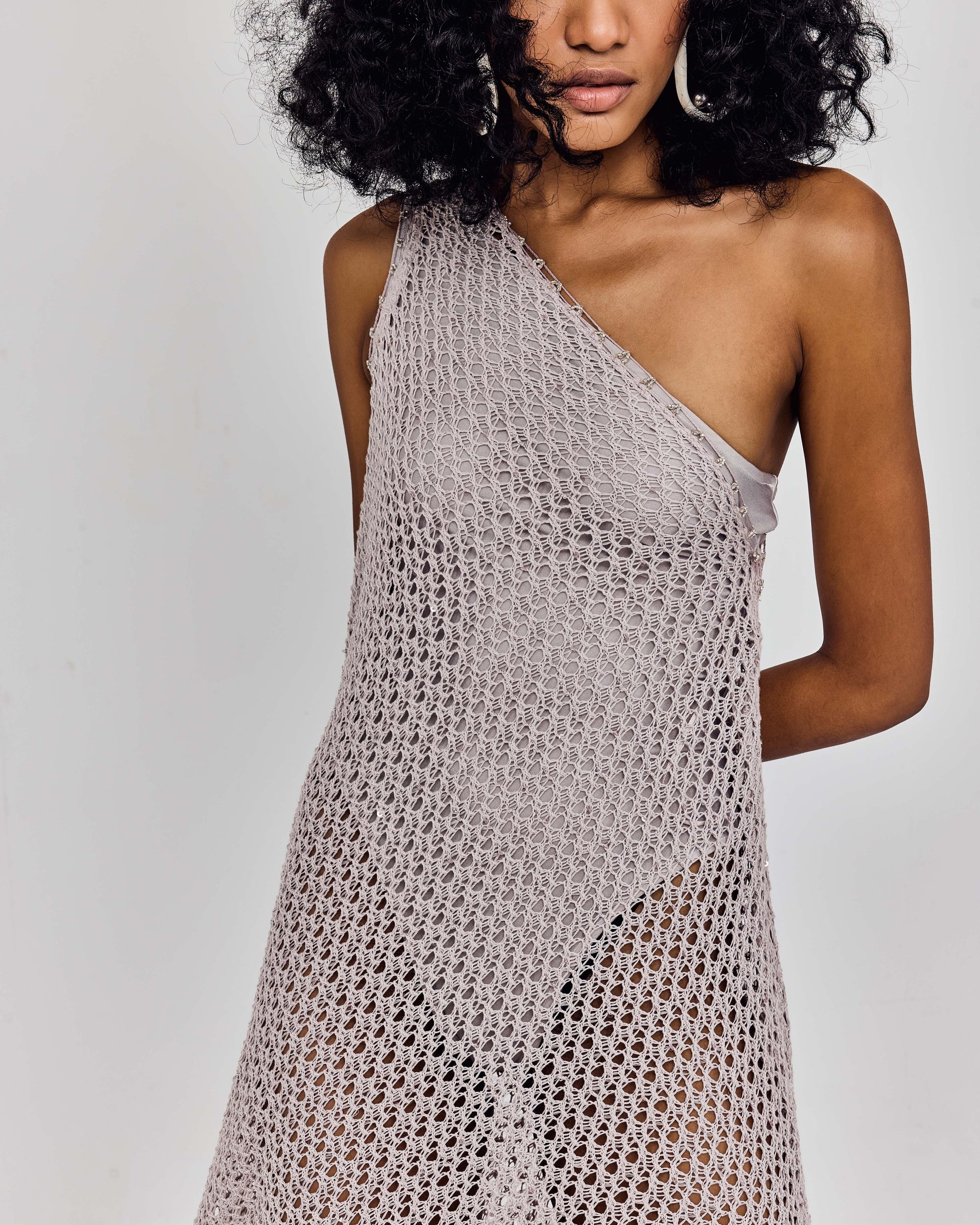 SELENE Asymmetrical Knit Dress