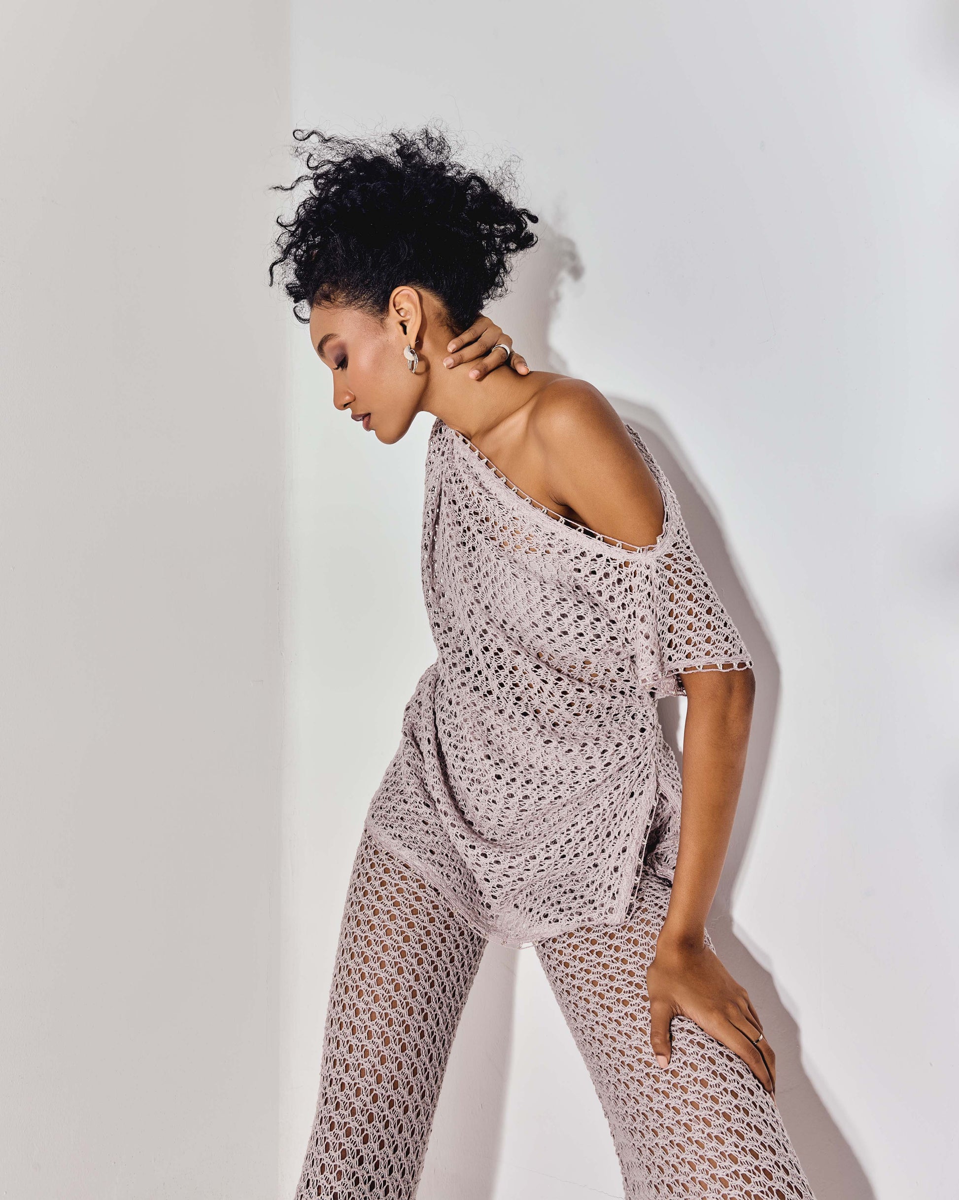 SELENE Draped Knit Top